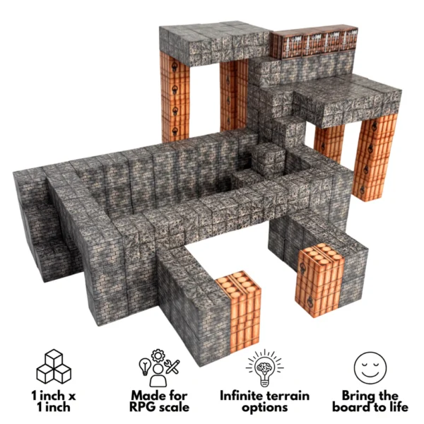 Click Blocks - TTRPG Modular Terrain Building Blocks